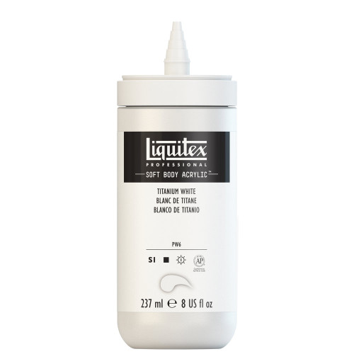 382541, Liquitex Soft Body, Titanium White,  8oz
