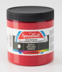 624627, Acrylic Screen Printing Ink,  8oz.   Dark Red