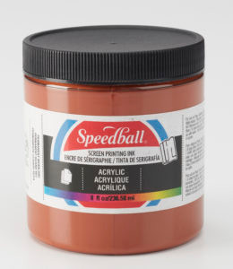 624636, Acrylic Screen Printing Ink,  8oz.   Brown