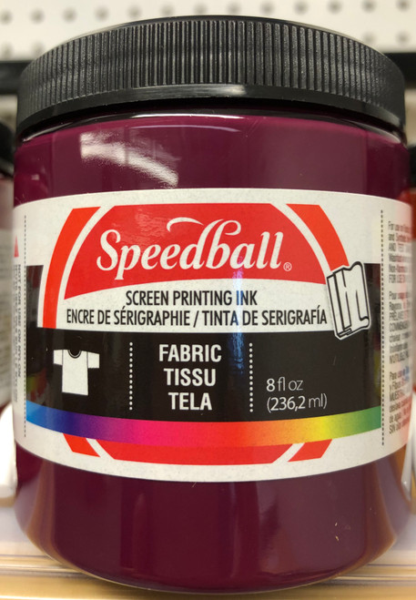 624684, Fabric Screen Printing Ink,  8oz.    Burgundy
