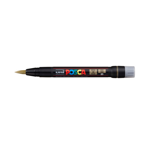 439201, Posca Brush Marker,   Gold