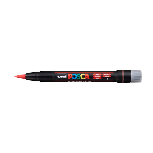 439203, Posca Brush Marker,   Red