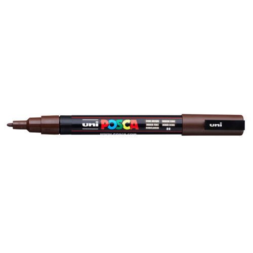 439273, Posca Fine Marker,   Dark Brown