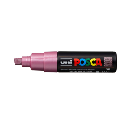 439331, Posca Broad Chisel Marker,   Metallic Pink