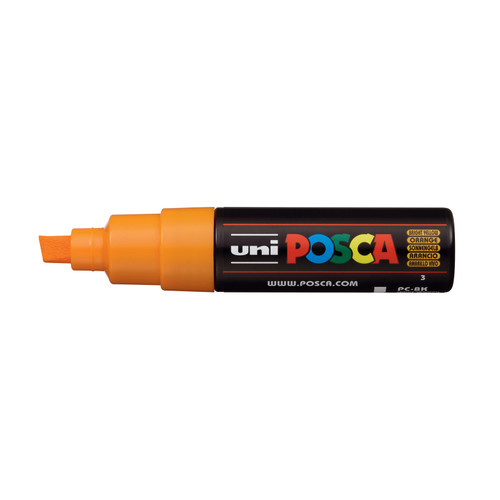 439341, Posca Broad Chisel Marker,   Bright Yellow