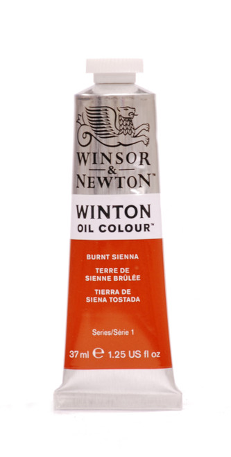 372730, Winton Oil Colour, Burnt Sienna, 37ml.