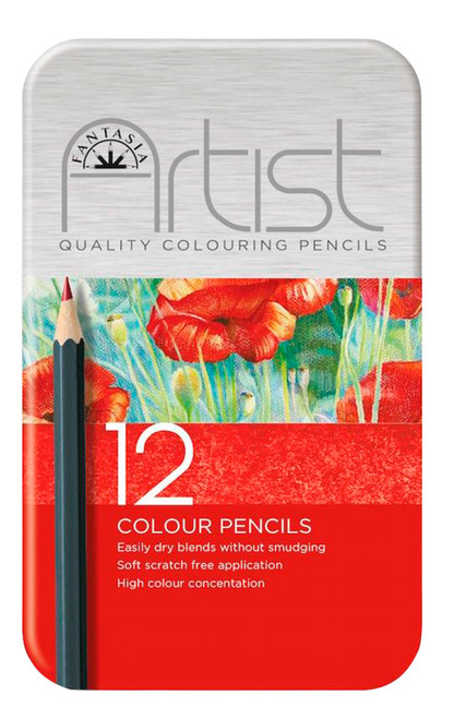 446009, Fantasia Premium Aritst Color Pencils, 12 pc set