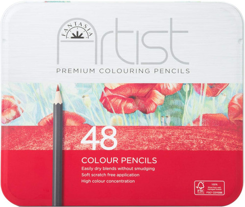 446012, Fantasia Premium Aritst Color Pencils, 48 pc set