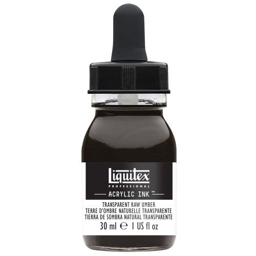 518233, Liquitex Acrylic Ink, Raw Umber, 1 oz