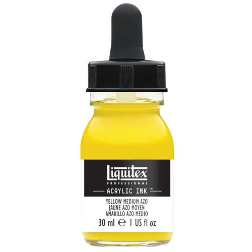 518237, Liquitex Acrylic Ink, Yellow Azo, 1 oz