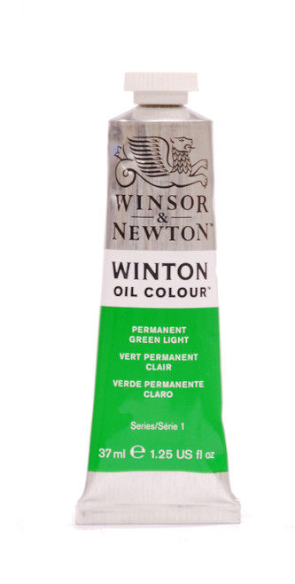372764, Winton Oil Colour, Permanent Green Light, 37ml.