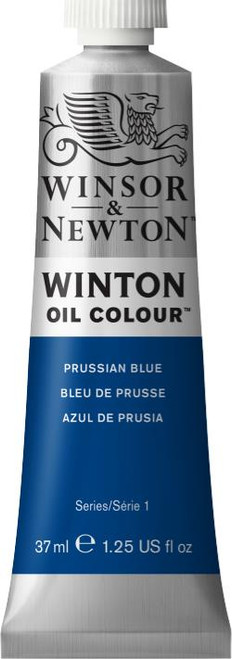 372767, Winton Oil Colour, Prussian Blue, 37ml.