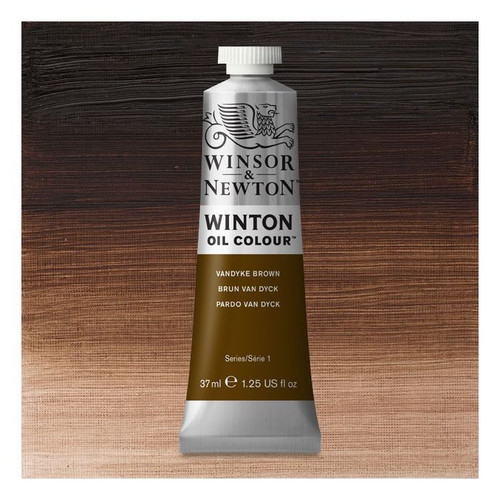 372773, Winton Oil Colour, Van Dyke Brown, 37ml.