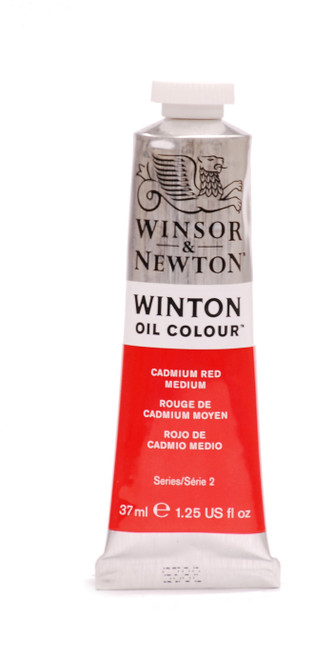 372737, Winton Oil Colour, Cadmium Red Medium, 37ml.