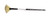 407033, Black Silver Watercolor Brush, Fan Liner, #6