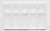 419104, Plastic Palette Tray, 5 Well,5 Slant 7 1/2"x4 1/2"