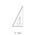 571010, Triangle 30/60degree, Clear, 10"
