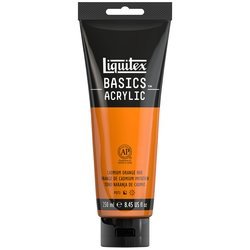 373553, Liquitex Basics, Cadmium Orange Hue, 8.45oz.