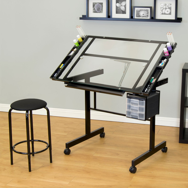 700204, Vision 2 Piece Craft Center, Drawing Table and Stool, 24" x 36"