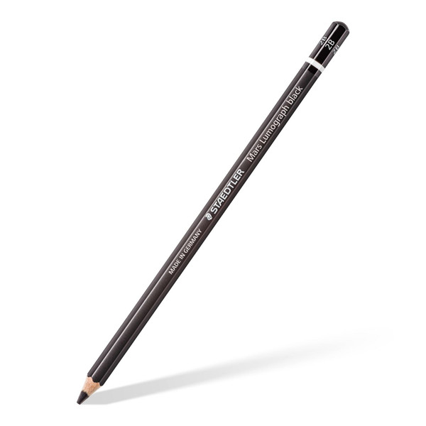 443035, Staedtler Mars Lumograph Black, 2B, Dozen