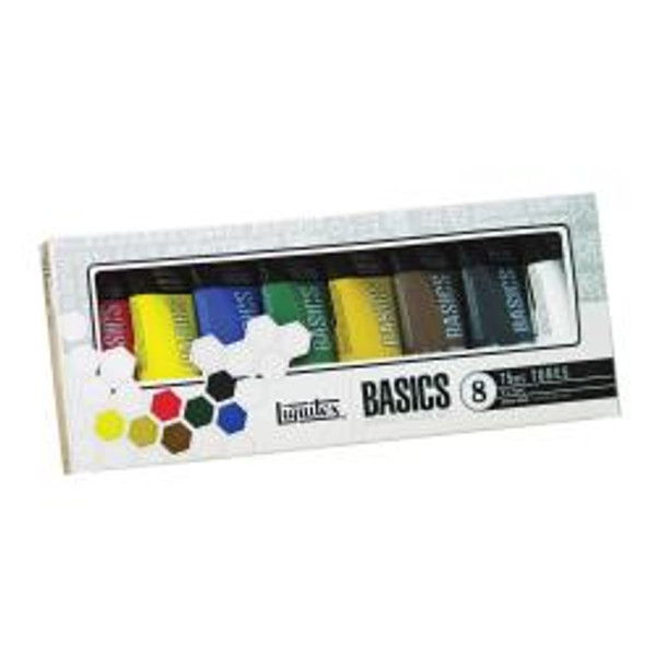 372266, Liquitex Basic Acrylic 8 Tube Set. 75 ml.