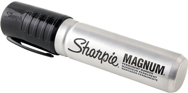 438160, Sharpie Black Magnum Permanent Marker