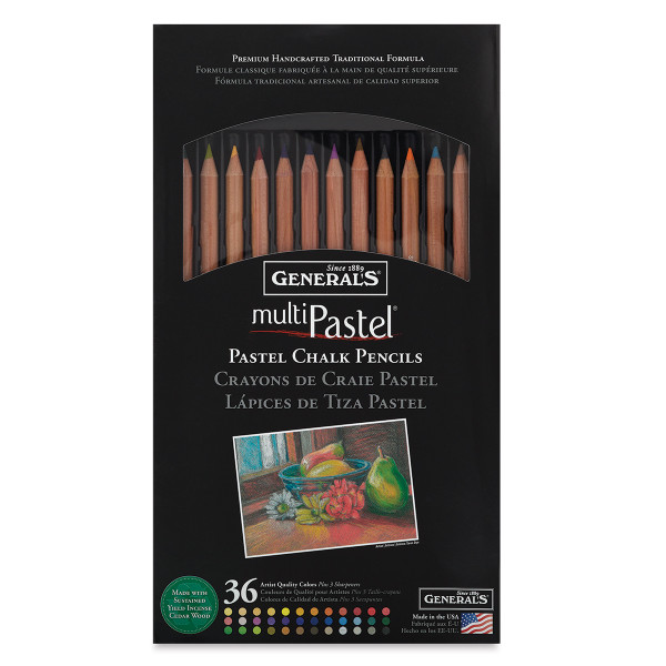 447136, Generals Mutil Pastel Pencil Set. 36/
