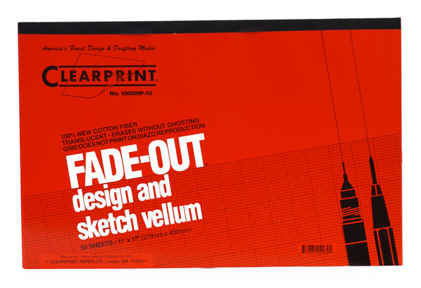 313612, Fadeout Vellum, 11" x 17" 10x10, 50 Sheets