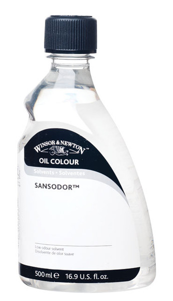 371862, Winsor & Newton Sansodor Solvent, 500ml.