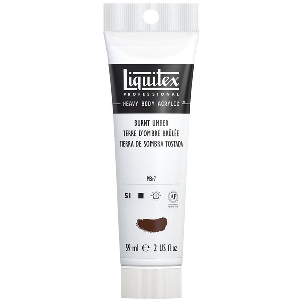 372003, Liquitex Heavy Body, Burnt Umber, 2oz.