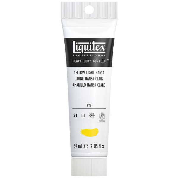 372031, Liquitex Heavy Body, Yellow Hansa Light, 2oz.