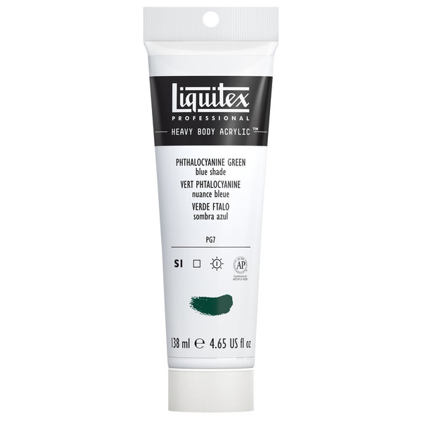 372223, Liquitex Heavy Body, Phthalo Green (Blue Shade), 4.65oz.