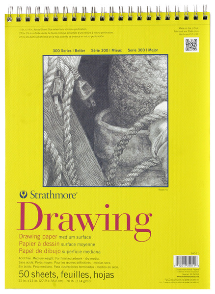 341846, Strathmore Drawing 300 Series, 11" x 14"