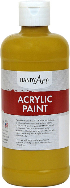 376003, Handy Art Acrylic, Yellow Oxide, 16oz.