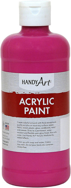 376014, Handy Art Acrylic, Magenta, 16oz.