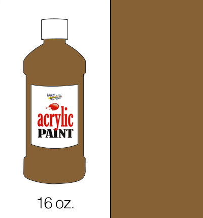 376017, Handy Art Acrylic, Burnt Umber, 16oz.