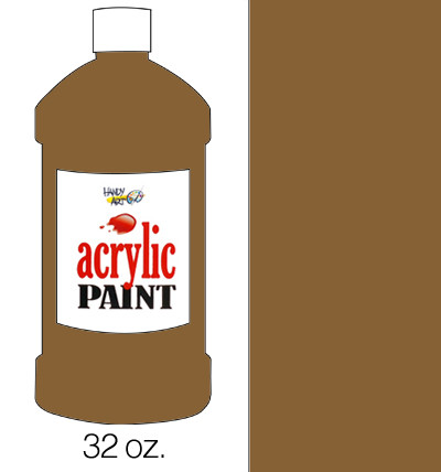 376138, Handy Art Acrylic, Burnt Umber, 32oz.