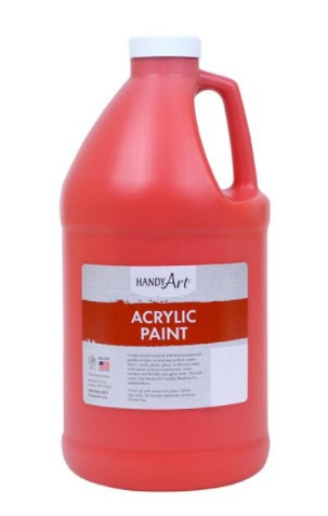 376047, Handy Art Acrylic, Vermilion, 64oz.