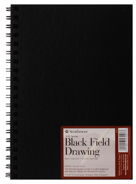 341673, Strathmore Field Drawing, 7" x 10" Black