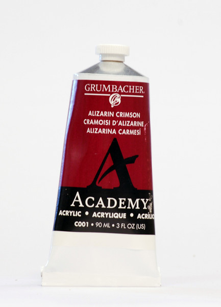 373500, Grumbacher Academy Acrylics, Alizarin Crimson, 90ml.