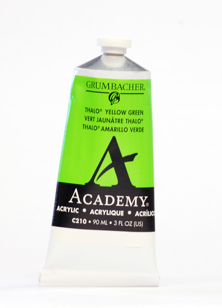 373519, Grumbacher Academy Acrylics, Thalo Yellow Green, 90ml.