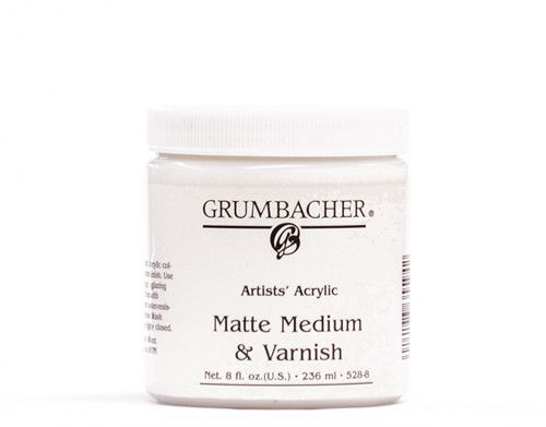 373531, Grumbacher Acrylic Medium, Matte, 8oz.