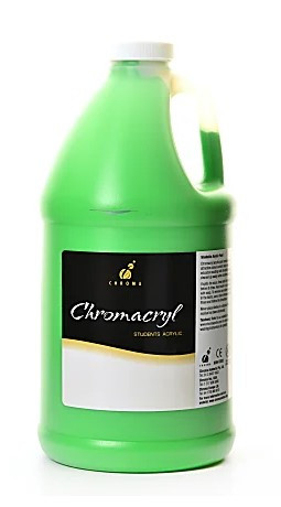 372907, Chromacryl School Acrylic, Light Green, 64oz.