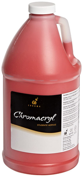 372909, Chromacryl School Acrylic, Warm Red, 64oz.