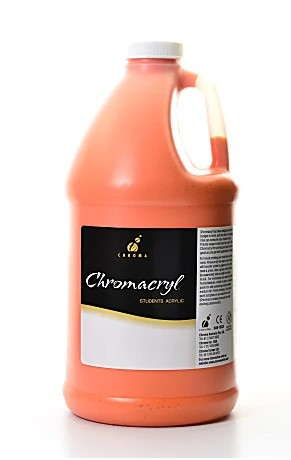 372911, Chromacryl School Acrylic, Vermillion, 64oz.