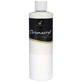 372812, Chromacryl School Acrylic, White, 16oz.
