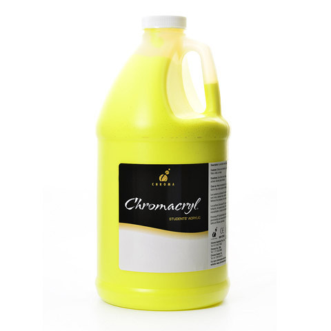 372913, Chromacryl School Acrylic, Cool Yellow, 64oz.