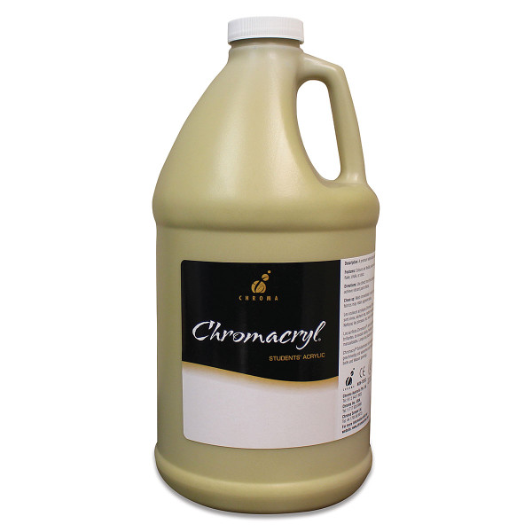 372917, Chromacryl School Acrylic, Gold, 64oz.
