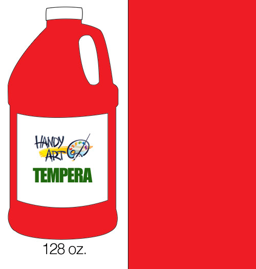381035, Handy Art Tempera, Red, 128oz.