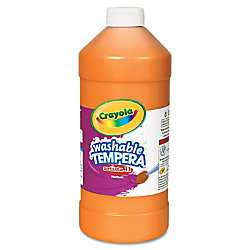 374605, Crayola Artista II Washable Tempera, Orange, 32oz.
